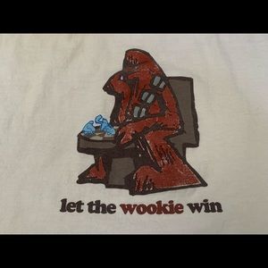 Star Wars Chewbacca “Let the Wookie Win” Vintage T-Shirt XL Officially Licensed